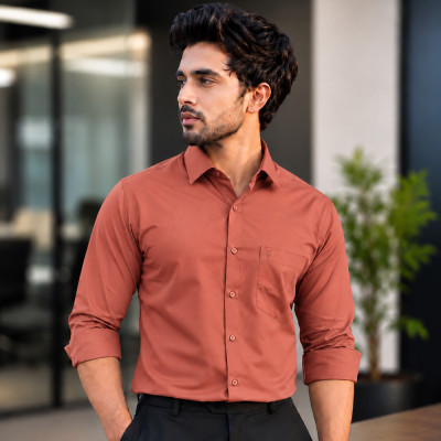 Men's Waterproof & Stain-Free Shirt – Peach