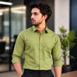 Men's Waterproof & Stain-Free Shirt – Pista Green